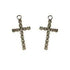 AussieSuperStore Jewellery Making Supplies Small Diamante Crucifix Small Diamante Crucifix | Jewellery Making Supplies 9331468052913 VJY603